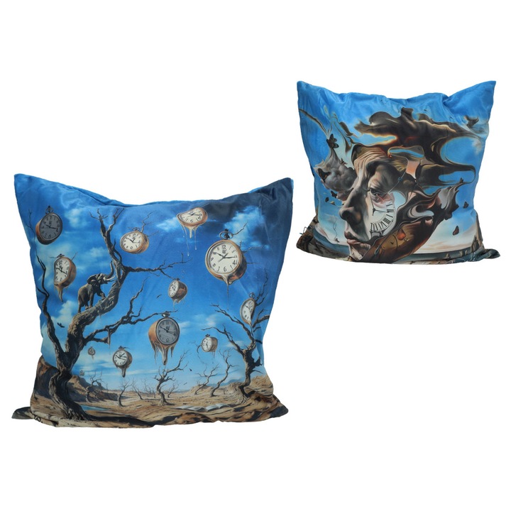 CARMANI Salvador Dali díszpárna, 40x40cm, többszínű