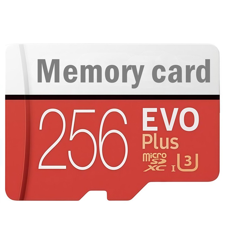 Micro SD карта 256 GB, microSDXC UHS-I карта памет със SD адаптер, C10, U3, Full HD, 4K UHD, високоскоростна TF карта за таблет, мобилен телефон, камера, автомобилна аудио система, игрова конзола, видеорегистратор и дрон