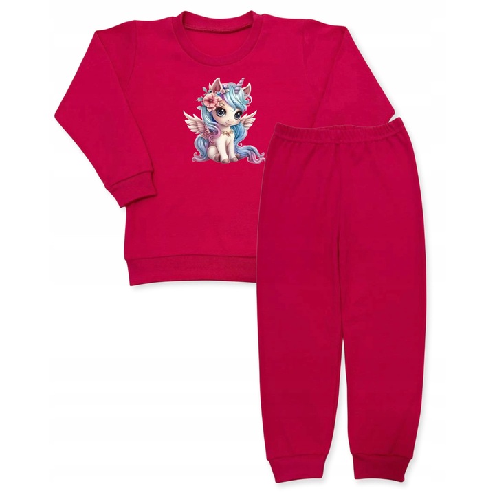Set trening Dartomik, unicorn, bumbac, Roz