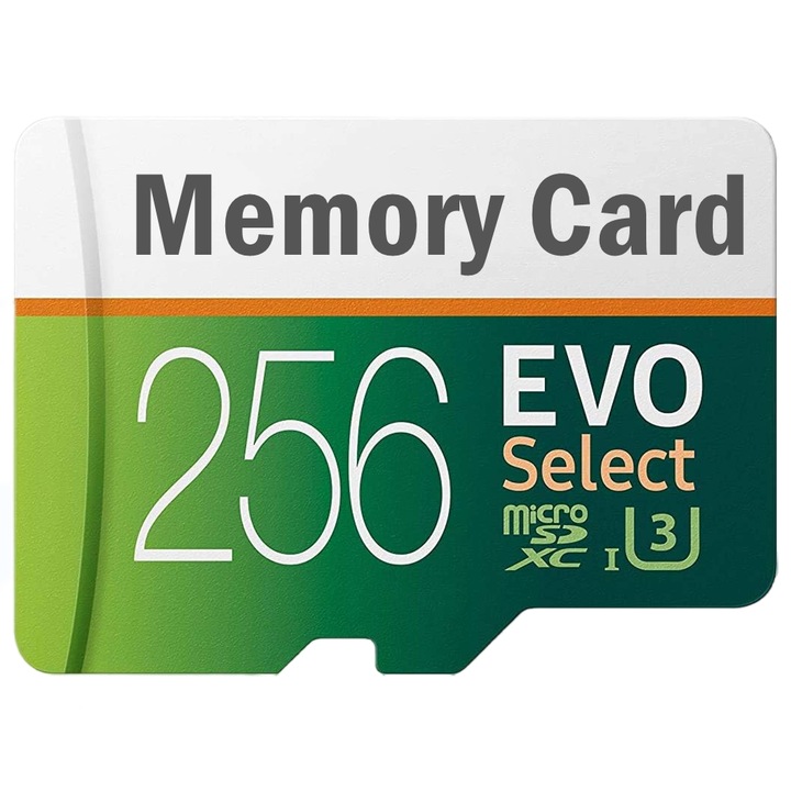 Card de memorie MicroSDXC 256GB EVO Select cu adaptor, viteza de citire 100MB/s, pentru smartphone, camera, tableta, drona