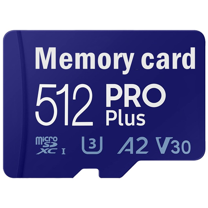 Card microSDXC 512GB PRO Plus cu adaptor, viteza de citire 160MB/s, rezistent la apa si socuri
