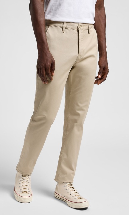 Pantaloni barbati, Lee, slim fit, bumbac/elastan, bej