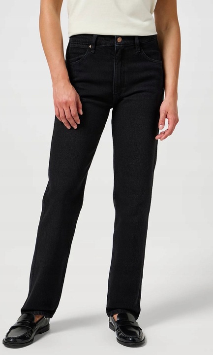 Blugi dama, Wrangler, negri, bumbac, Negru