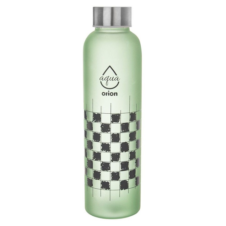 Стъклена бутилка Artemis 0,6L, зелена, височина 23,5см, диаметър 6,5см, капачка от неръждаема стомана