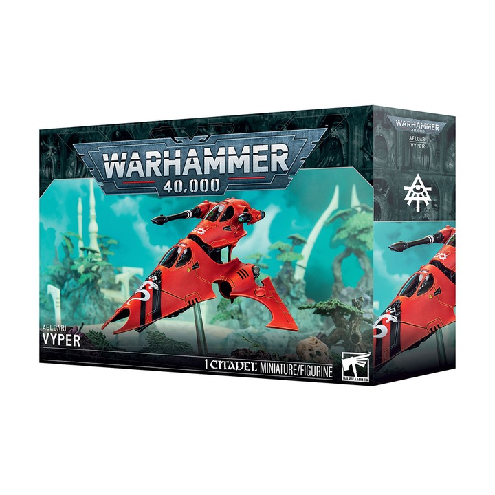 Warhammer 40000 játékbővítmény, Vyper Starfang Aeldari, Games Workshop, 55 darab, szürke