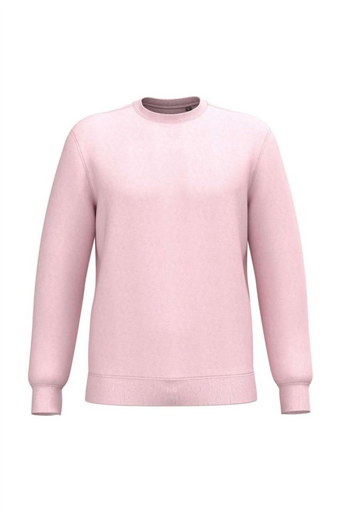 Hanorac unisex cu guler rotund, fleece periat, croiala dreapta, Kariban KA4040, Pale Pink, L