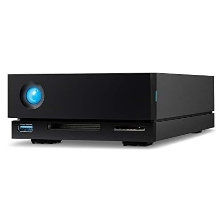Hard Disk extern LaCie 1big Dock 10TB, Thunderbolt 3, cititor de carduri, 85W, pentru Mac si Windows