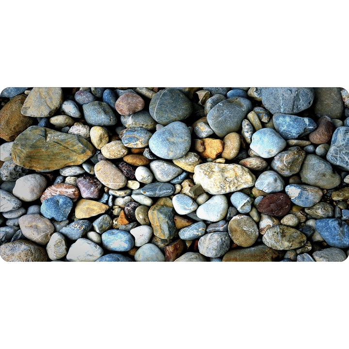 Mousepad Abstract Deskmat Stones pebbles 700x350x2mm margini drepte necusute Oktane