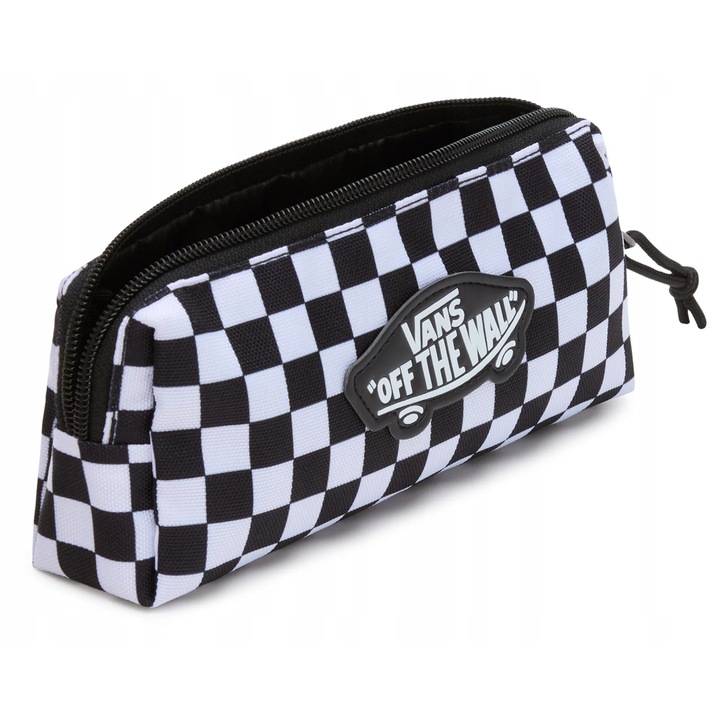 Trusa de creioane Vans Old Skool, alb/negru, 20x8x6cm, material durabil