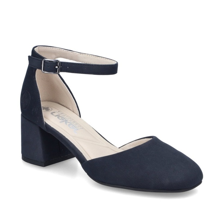 Rieker Rieker pantofi dama albastri deschisi lateral 44762-14