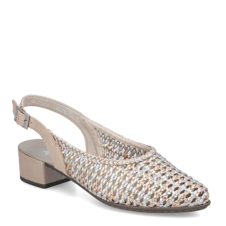 Rieker Rieker pantofi sling metalici de damă cu spate deschis 47078-90