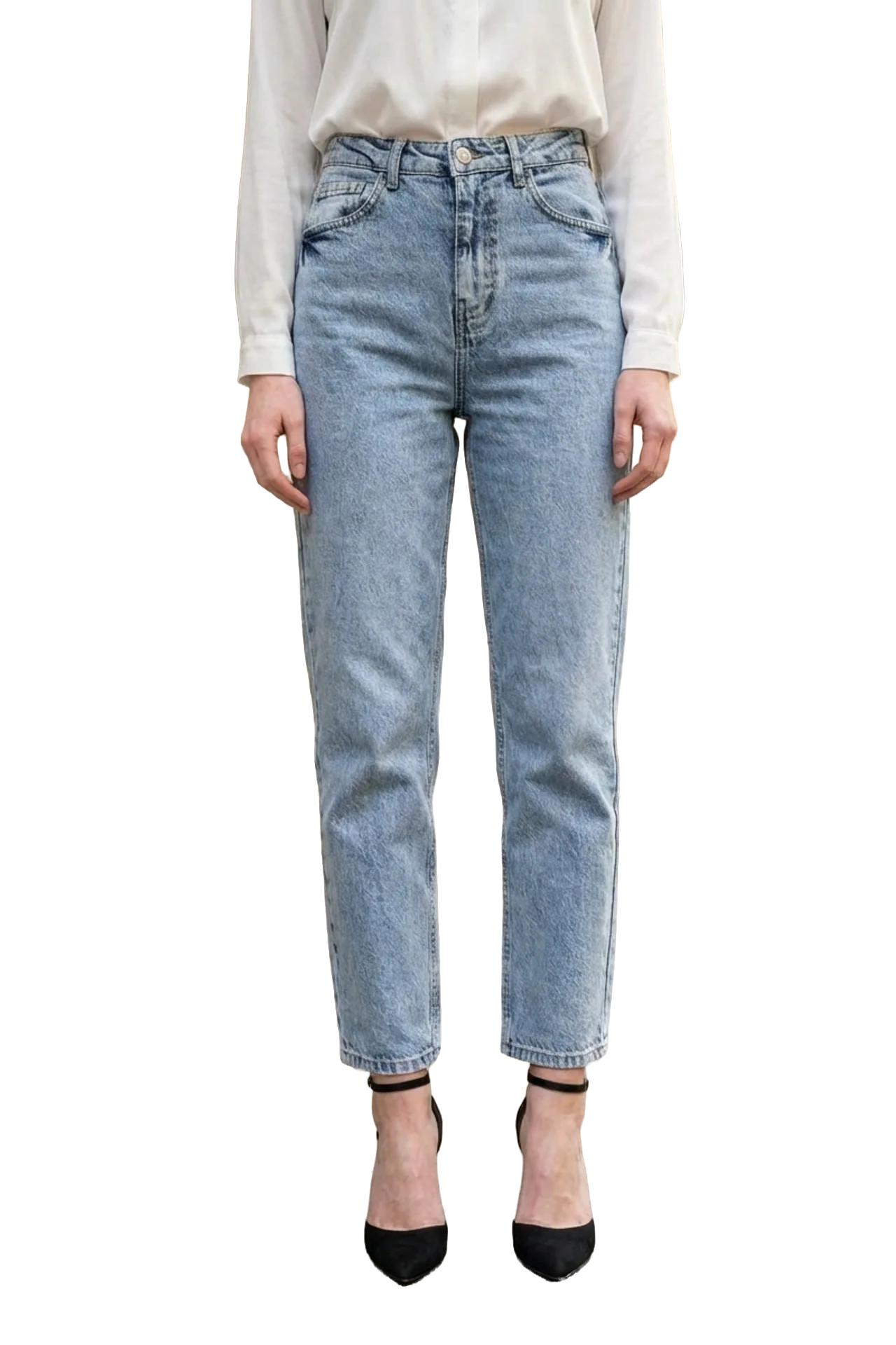 Blugi dama, Laulia, FJN220401CMD, gri, croiala stramti, cu talie