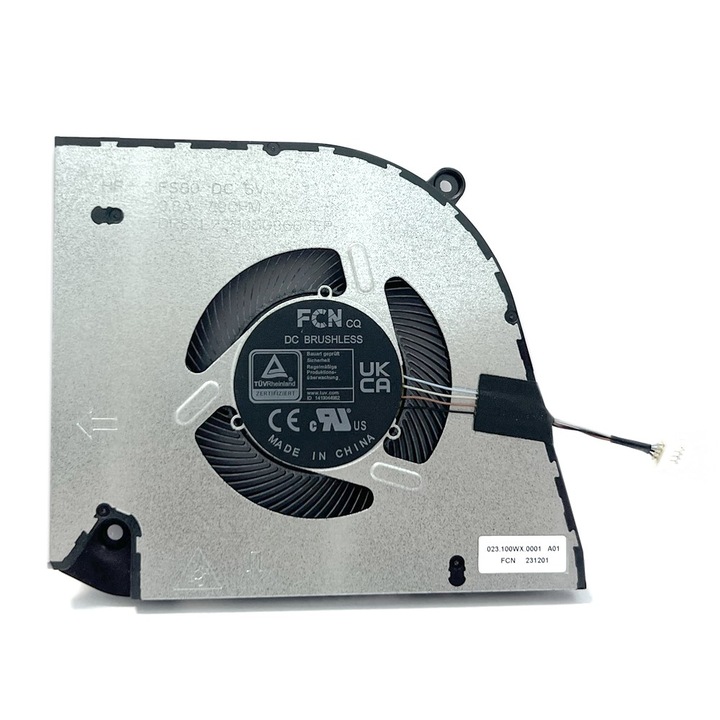 GinTai Вентилатор за охлаждане за DELL Inspiron 14 Plus 7440 FS80 0WG5N2 DFS5L22H05G866 5V CPU Вентилатор за лаптоп