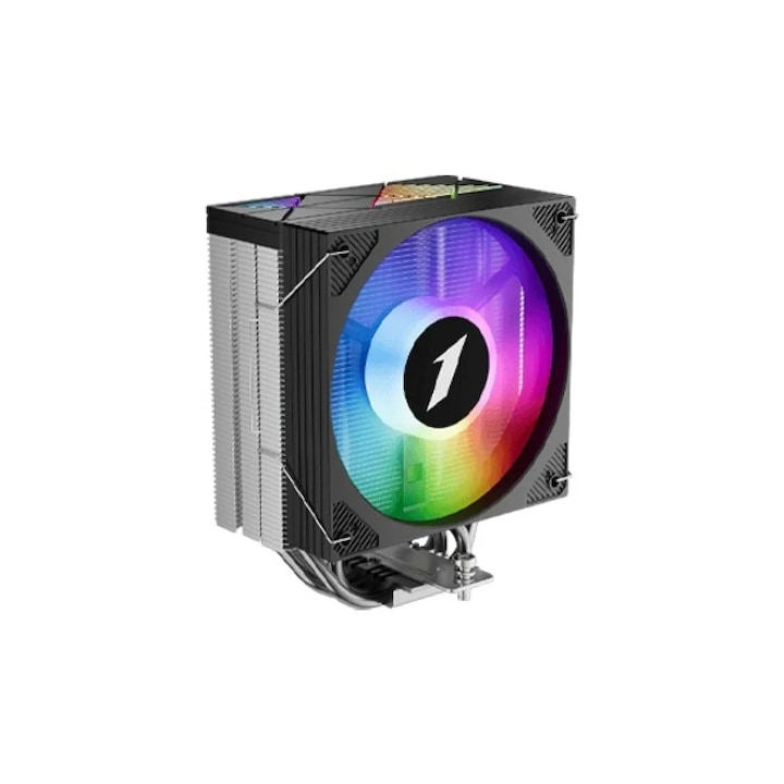 Охладител за процесор 1stPlayer CPU Cooler CRYO CY12L Black - LGA1851/AM5, ARGB CY12L-BK
