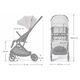 Carucior Kinderkraft INDY 3, URBAN GRAY