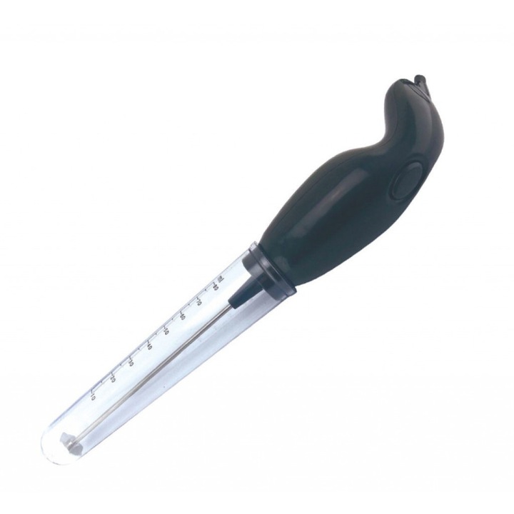 Ръчен електрически миксер за фрапе Rosberg R51163A, 15W, Приставка за разбъркване, 80 милилитра мерителна чашка, 15 × 2.5 × 2.5 сантиметра, Черен/прозрачен