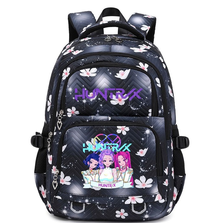 Ghiozdan K-Pop Witcher, capacitate mare, 34x17x44cm, negru