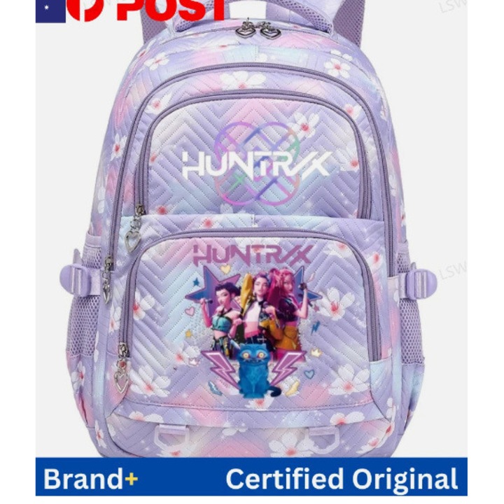 Ghiozdan K-Pop Witcher, capacitate mare, 34x17x44cm, mov