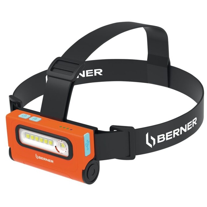 Фенер, челник LED 2 в 1 със сензор за управление и магнит