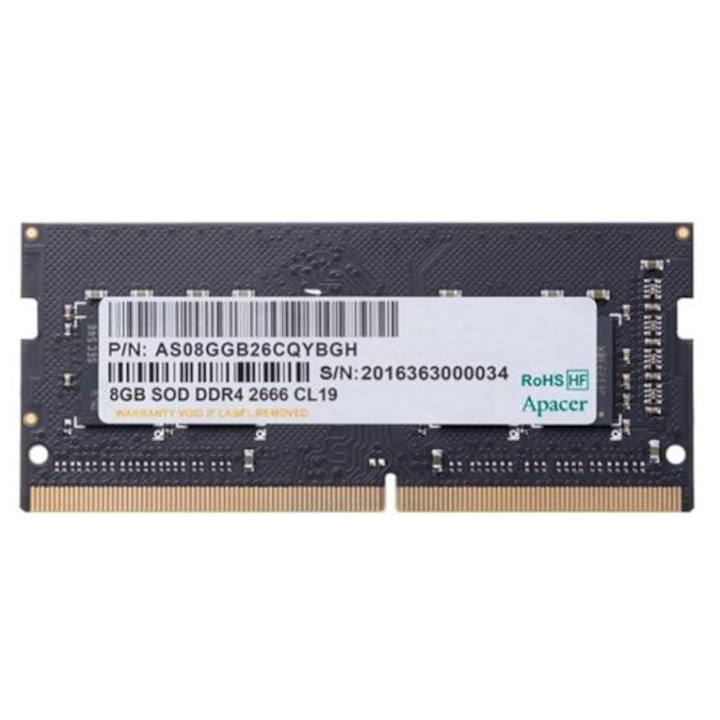 Memorie Apacer, 8GB, DDR4, 2666MHz, 1.2V, CL19