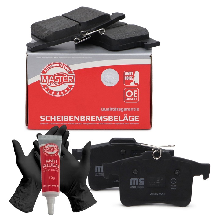 Hátsó fékbetét Master-Sport, Jaguar XF I (X250), XF SPORTBRAKE, XJ (X351), XK II, 5.0, készlet