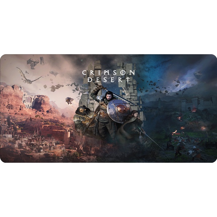 Mousepad Deskmat Crimson Desert 700x350x2mm margini drepte necusute Motrix