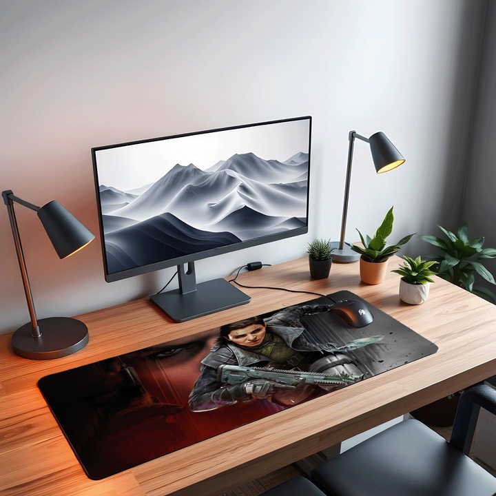 Mousepad Deskmat Call of Duty Black Ops game cover 800x400x4mm margini cusute Motrix