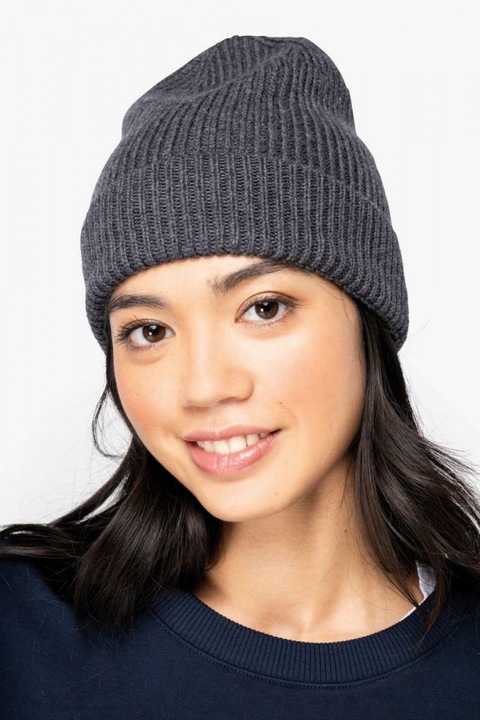 Caciula Unisex Merino Wool Beanie, 100% Lana Merino, Native Spirit - NS015, Gri, Universal