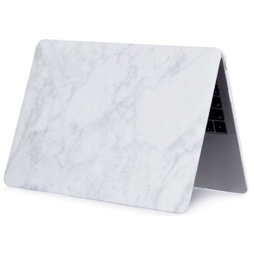 Husă protecție laptop 13 inch Marmură deschisă, policarbonat, deux piese