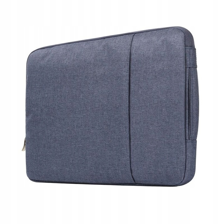 Husa denim pentru laptop, 15.3 inch, albastru inchis, 39.5x28.5cm