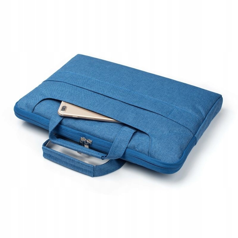 Torba pentru laptop 11'', denim, rezistenta la apa, albastru deschis, 33x24,5cm