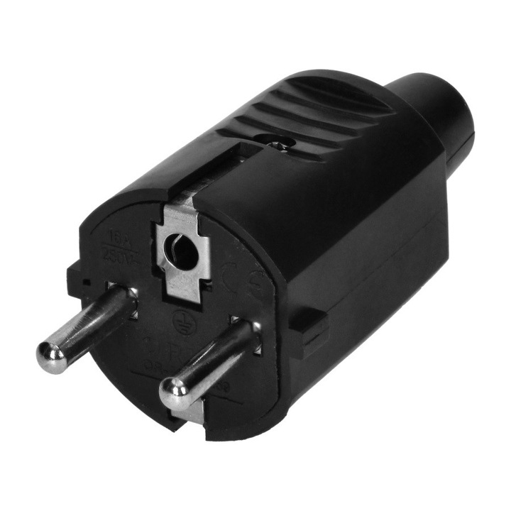 Priza 2P+T UNI-SCHUKO, NEGRU - ON-13259, Orno