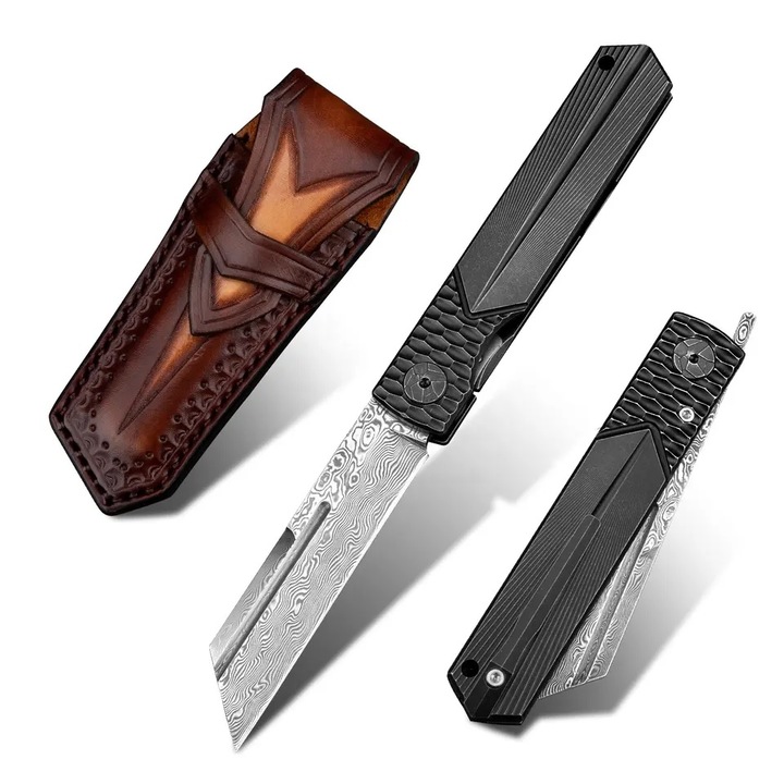 Cutit pliabil Damasc HARAHU UM-26665 - Negru