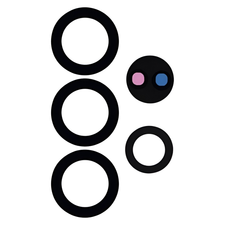 Geam camera spate ATB DESIGN, sticlă, negru, pentru Samsung S24 Ultra