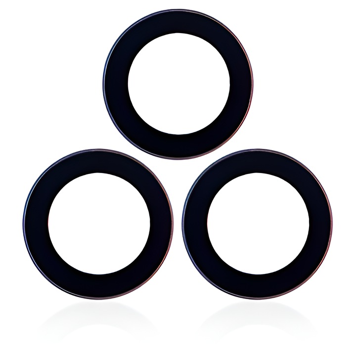 Geam Camera Spate ATB DESIGN, Negru, pentru Samsung S21 Fe