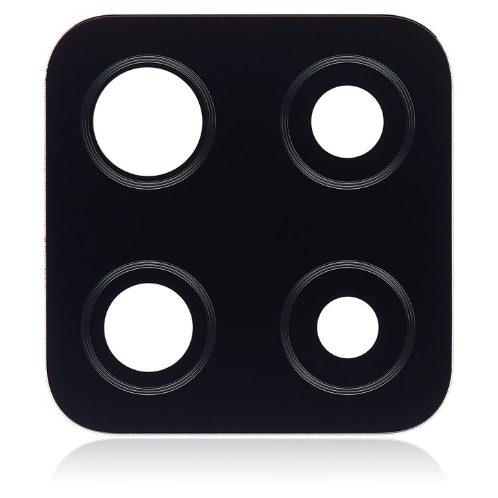 Geam Camera Spate, ATB DESIGN, Negru, cu adeziv pentru Samsung A42 5G
