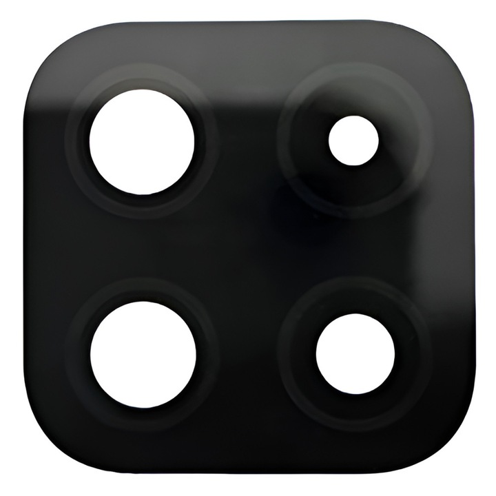 Geam cameră spate ATB DESIGN, sticlă, negru, pentru Samsung A22 5G