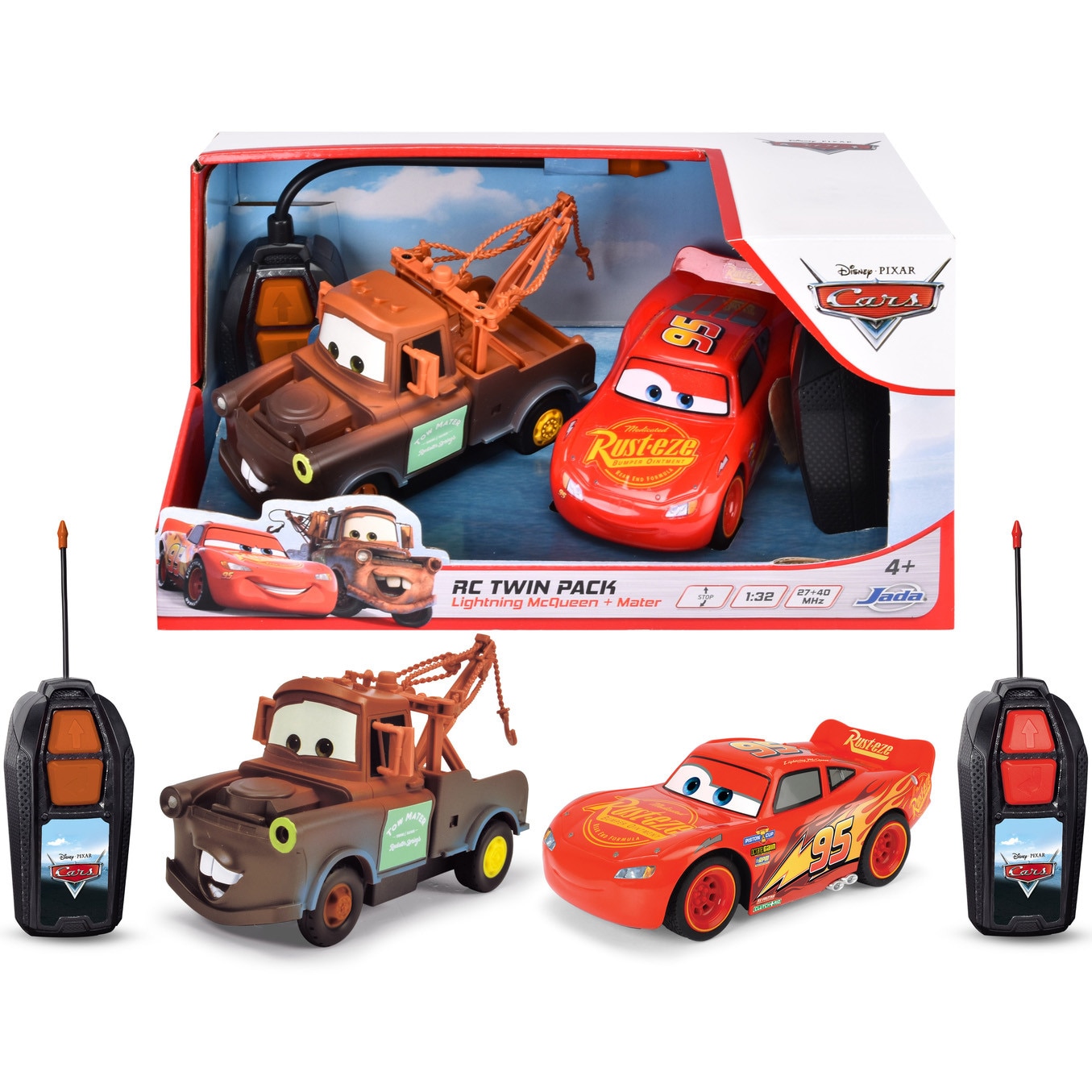 Masinuta Disney Cars - RC Single Drive Twin Pack, Lightning