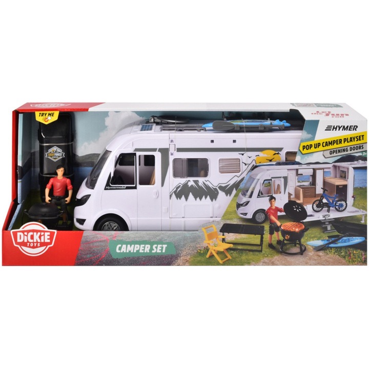Set de joaca Dickie Toys - Camper set, Hymer, 30 cm