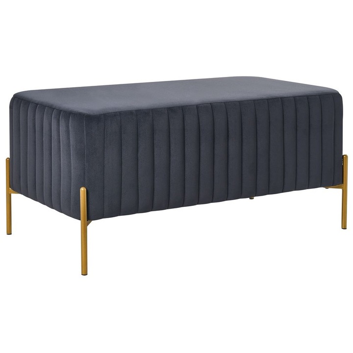 Banca Utah Catifea Negru