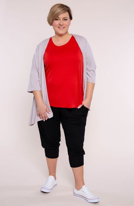 Colanți MDR24, 3/4, negri, cu buzunare, Negru