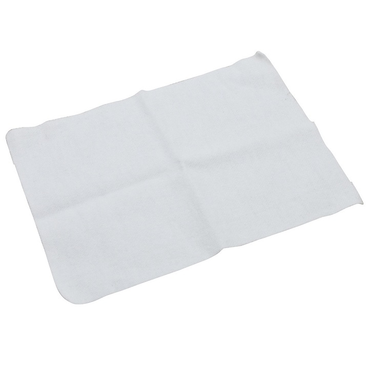 Carpa din flanela 11 x 14 cm, alba