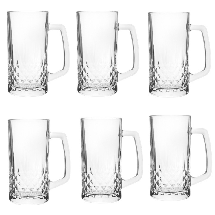 Set 6 halbe sticla Raki 550ml, 8xh16cm