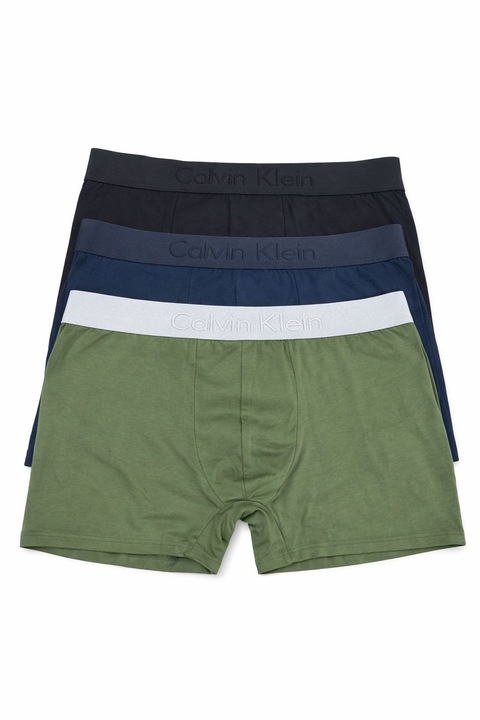 Set boxeri, 3 perechi, negru, bluemarin, kaki, marime L