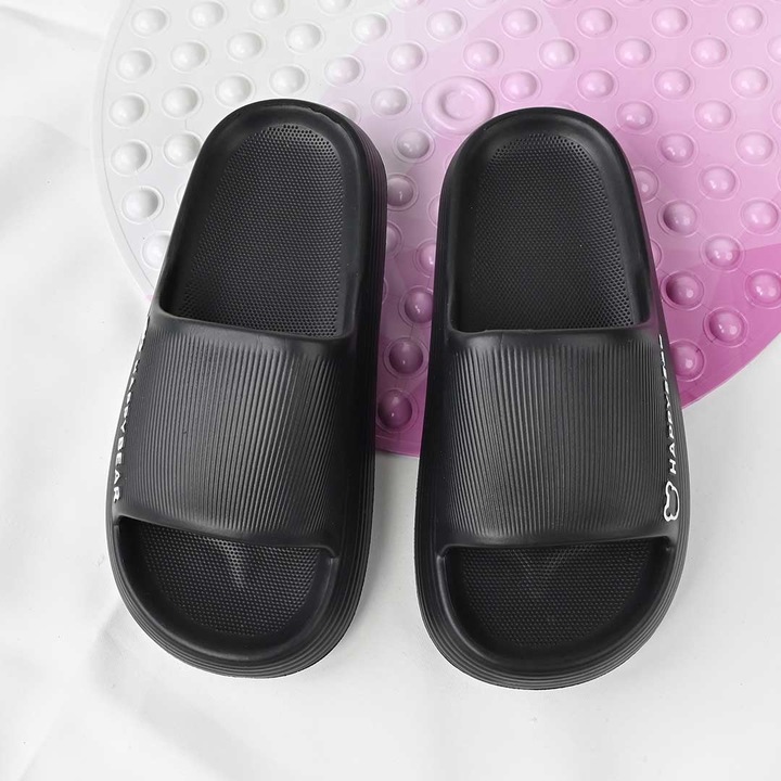 Papuci De Dama, Din Spuma, Usoara, PD1086, Negru, Negru, 36