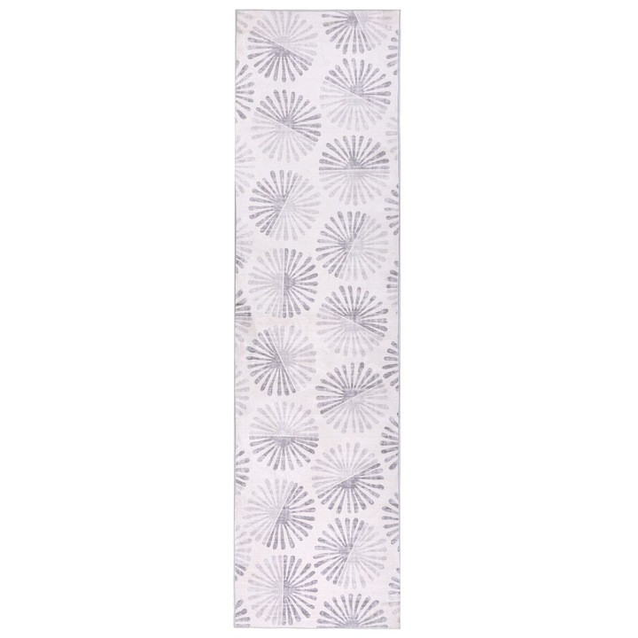 Covor Catak Alb-murdar 80 x 300 cm