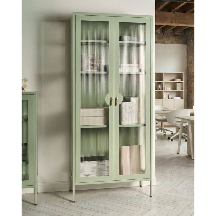 Vitrina Gleora Metal Verde menta