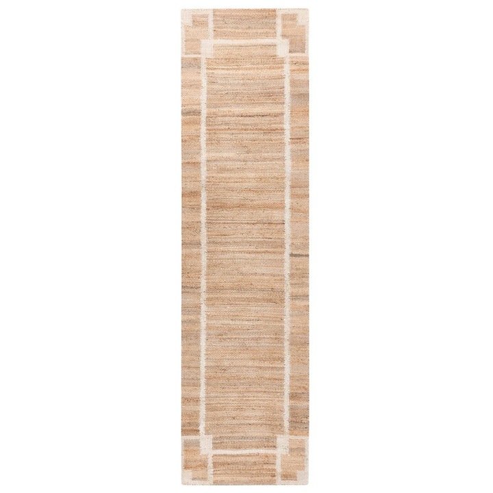 Covor Gondia Bej deschis 80 x 300 cm Iuta