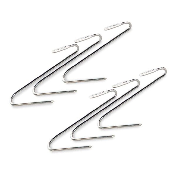 Set 6 cârlige pentru carne Pit Boss, inox, 15, 2 cm, design ergonomic