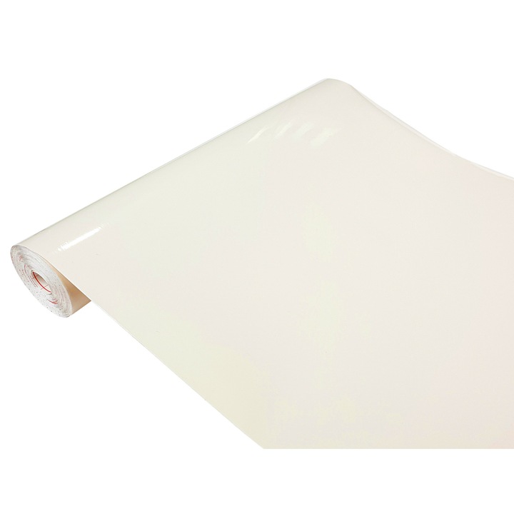 Autocolant mobila furnir, 67 x 100 cm, DecoMeister®, Model Crem Lucios, F056-090R0210